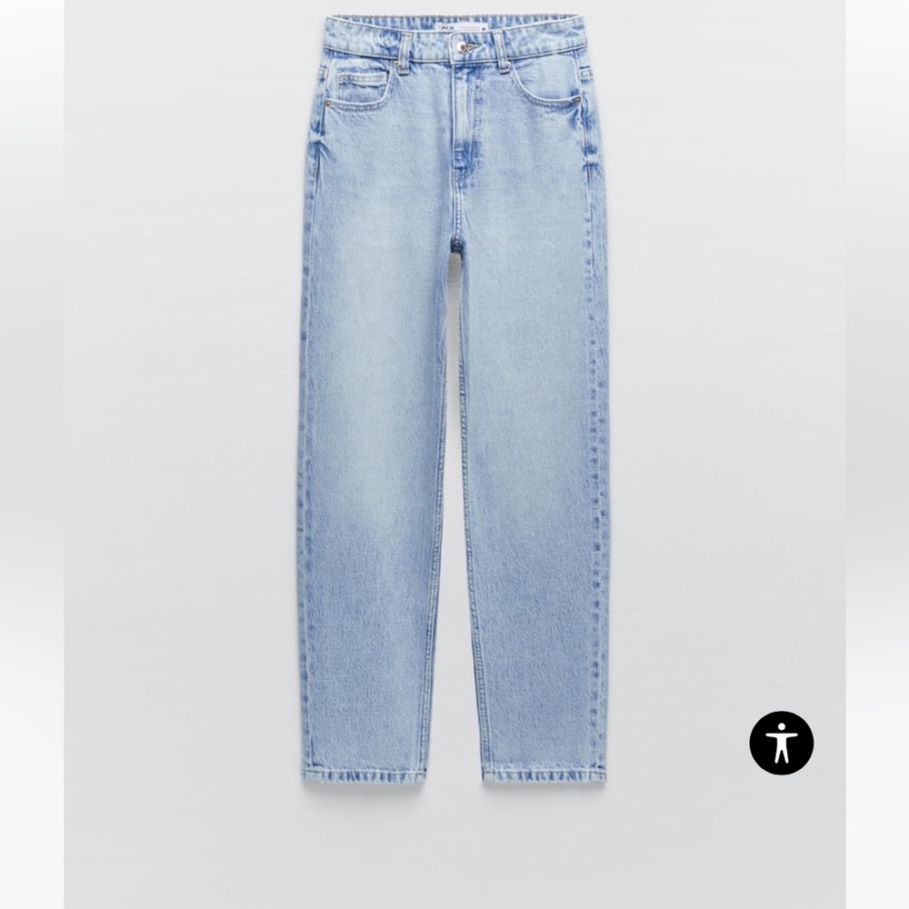 Zara High Rise Mom Jean